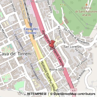 Mappa Via Carlo Santoro, 10/12, 84013 Cava de' Tirreni, Salerno (Campania)