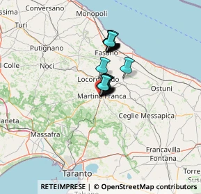 Mappa Via Antonio Fogazzaro, 74015 Martina Franca TA, Italia (8.4585)