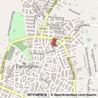 Mappa Via P. di Vagno, 8, 72012 Carovigno, Brindisi (Puglia)