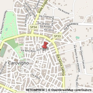 Mappa Via Monte Grappa, 54, 72012 Carovigno, Brindisi (Puglia)
