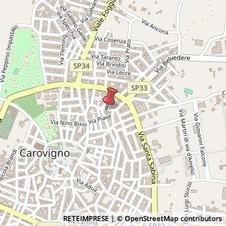 Mappa Via P. di Vagno, 29, 72012 Carovigno, Brindisi (Puglia)