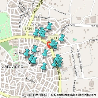 Mappa Via Eugenio Curiel, 72012 Carovigno BR, Italia (0.2145)