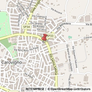 Mappa Via P. di Vagno, 58, 72012 Carovigno, Brindisi (Puglia)