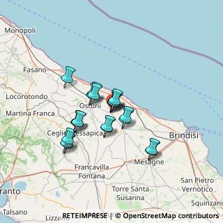 Mappa Via Eugenio Curiel, 72012 Carovigno BR, Italia (10.9605)