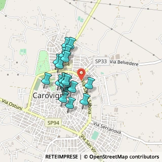 Mappa Via Eugenio Curiel, 72012 Carovigno BR, Italia (0.365)