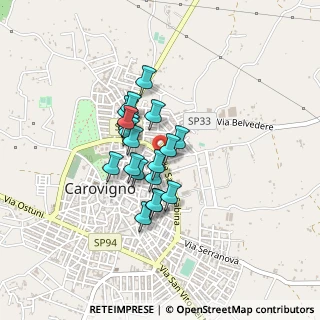 Mappa Via Eugenio Curiel, 72012 Carovigno BR, Italia (0.312)