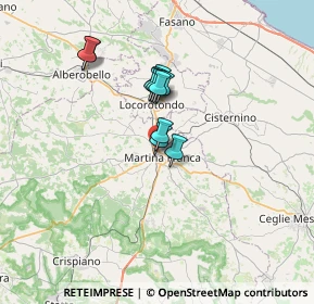Mappa Via Augusto Righi, 74015 Martina Franca TA, Italia (5.26182)