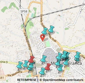 Mappa Via Augusto Righi, 74015 Martina Franca TA, Italia (0.72)