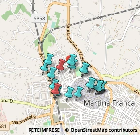 Mappa Via Augusto Righi, 74015 Martina Franca TA, Italia (0.418)
