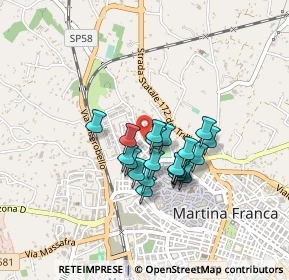 Mappa Via Augusto Righi, 74015 Martina Franca TA, Italia (0.335)