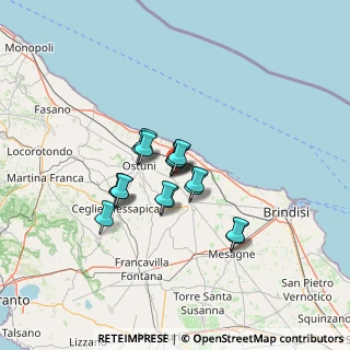 Mappa C.da Coddura di Sotto, 72012 Carovigno BR, Italia (9.60353)