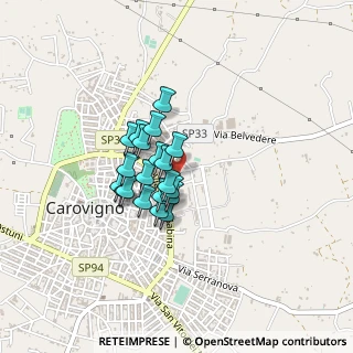 Mappa Via Maria Montessori, 72012 Carovigno BR, Italia (0.2955)
