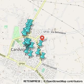 Mappa Via Maria Montessori, 72012 Carovigno BR, Italia (0.483)