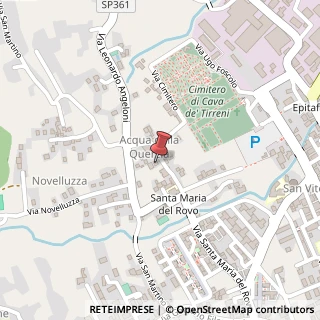 Mappa Via Santa Maria del Rovo, 99, 84013 Cava de' Tirreni, Salerno (Campania)