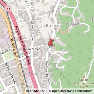 Mappa Via Aniello Salsano, 43, 84013 Cava de' Tirreni, Salerno (Campania)