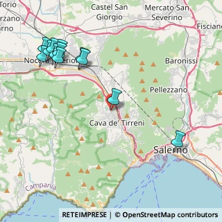 Mappa Via Giovanni Canali, 84013 Cava de' Tirreni SA, Italia (5.5775)