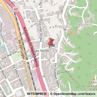 Mappa Via Aniello Salsano, 21, 84013 Cava de' Tirreni, Salerno (Campania)