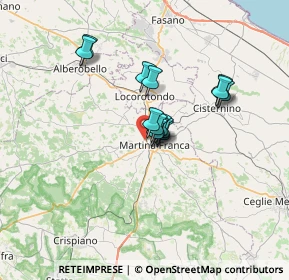 Mappa Via Chiancaro, 74015 Martina Franca TA, Italia (4.91)