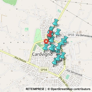 Mappa Via Salvatore Quasimodo, 72012 Carovigno BR, Italia (0.314)