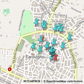 Mappa Via Nino Bixio, 72012 Carovigno BR, Italia (0.217)