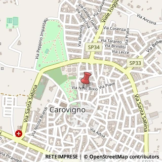 Mappa Via Vincenzo Andriani,  44, 72012 Carovigno, Brindisi (Puglia)