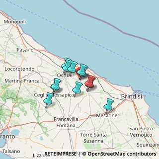 Mappa Via Lanzillotti Sac.Giovanni, 72012 Carovigno BR, Italia (9.3675)