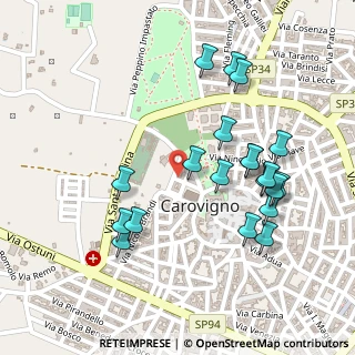 Mappa Via Don Morelli, 72012 Carovigno BR, Italia (0.27)