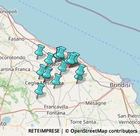 Mappa Via San Sabina, 72012 Carovigno BR, Italia (9.38188)