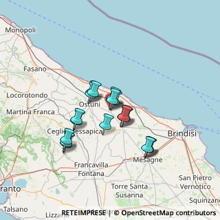Mappa Carovigno, 72012 Carovigno BR, Italia (11.36833)