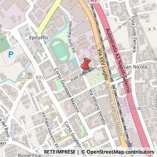 Mappa Via degli aceri 58, 84013 Cava de' Tirreni, Salerno (Campania)
