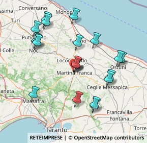 Mappa Via Giovanbattista Pergolesi, 74015 Martina Franca TA, Italia (16.6905)