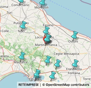 Mappa Via Giovanbattista Pergolesi, 74015 Martina Franca TA, Italia (18.62933)