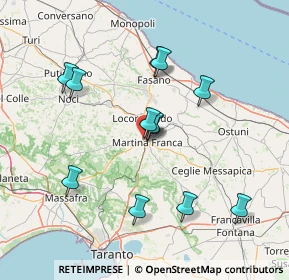Mappa Via Elio Vittorini, 74015 Martina Franca TA, Italia (14.95167)