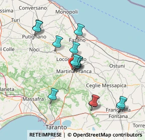 Mappa Via Elio Vittorini, 74015 Martina Franca TA, Italia (14.37643)