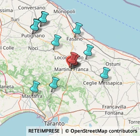 Mappa Via Elio Vittorini, 74015 Martina Franca TA, Italia (13.41929)