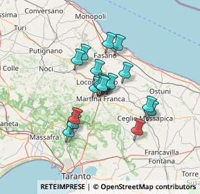 Mappa Via Spirito Santo, 74015 Martina Franca TA, Italia (10.45059)