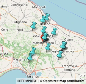 Mappa Via Spirito Santo, 74015 Martina Franca TA, Italia (10.32875)