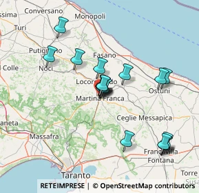 Mappa Via Spirito Santo, 74015 Martina Franca TA, Italia (13.91611)