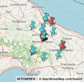 Mappa Via Spirito Santo, 74015 Martina Franca TA, Italia (10.155)