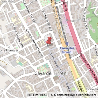 Mappa Corso Mazzini, 22, 84013 Cava de' Tirreni, Salerno (Campania)