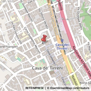 Mappa Corso Mazzini, 4 bis, 84013 Cava de' Tirreni, Salerno (Campania)
