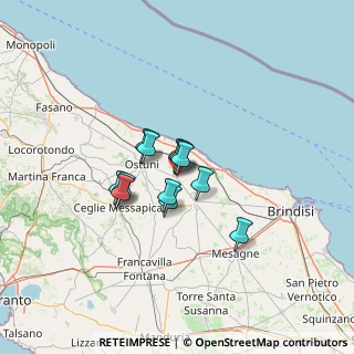 Mappa Via Martiri di Cefalonia, 72012 Carovigno BR, Italia (8.63667)