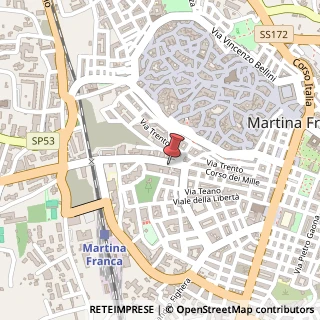 Mappa Corso dei Mille, 121, 74015 Martina Franca, Taranto (Puglia)
