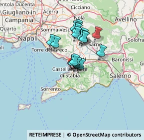 Mappa Via Dannunzio Gabriele, 80053 Castellammare di Stabia NA, Italia (10.0125)