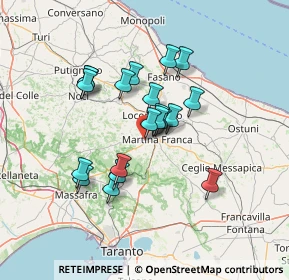 Mappa S. P. per Mottola, 74015 Martina Franca TA, Italia (11.962)