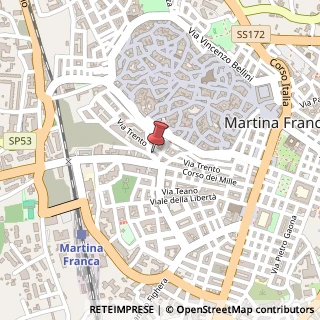 Mappa Via Mulino San Martino, 29, 74015 Martina Franca, Taranto (Puglia)