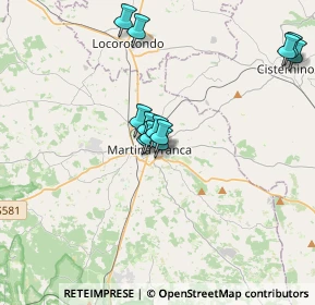 Mappa Via Serra Nuda, 74015 Martina Franca TA, Italia (3.43083)