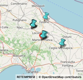 Mappa Via delle Murge, 74015 Martina Franca TA, Italia (9.46308)