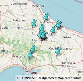 Mappa Via delle Murge, 74015 Martina Franca TA, Italia (9.05857)