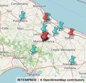 Mappa Via delle Murge, 74015 Martina Franca TA, Italia (11.43769)